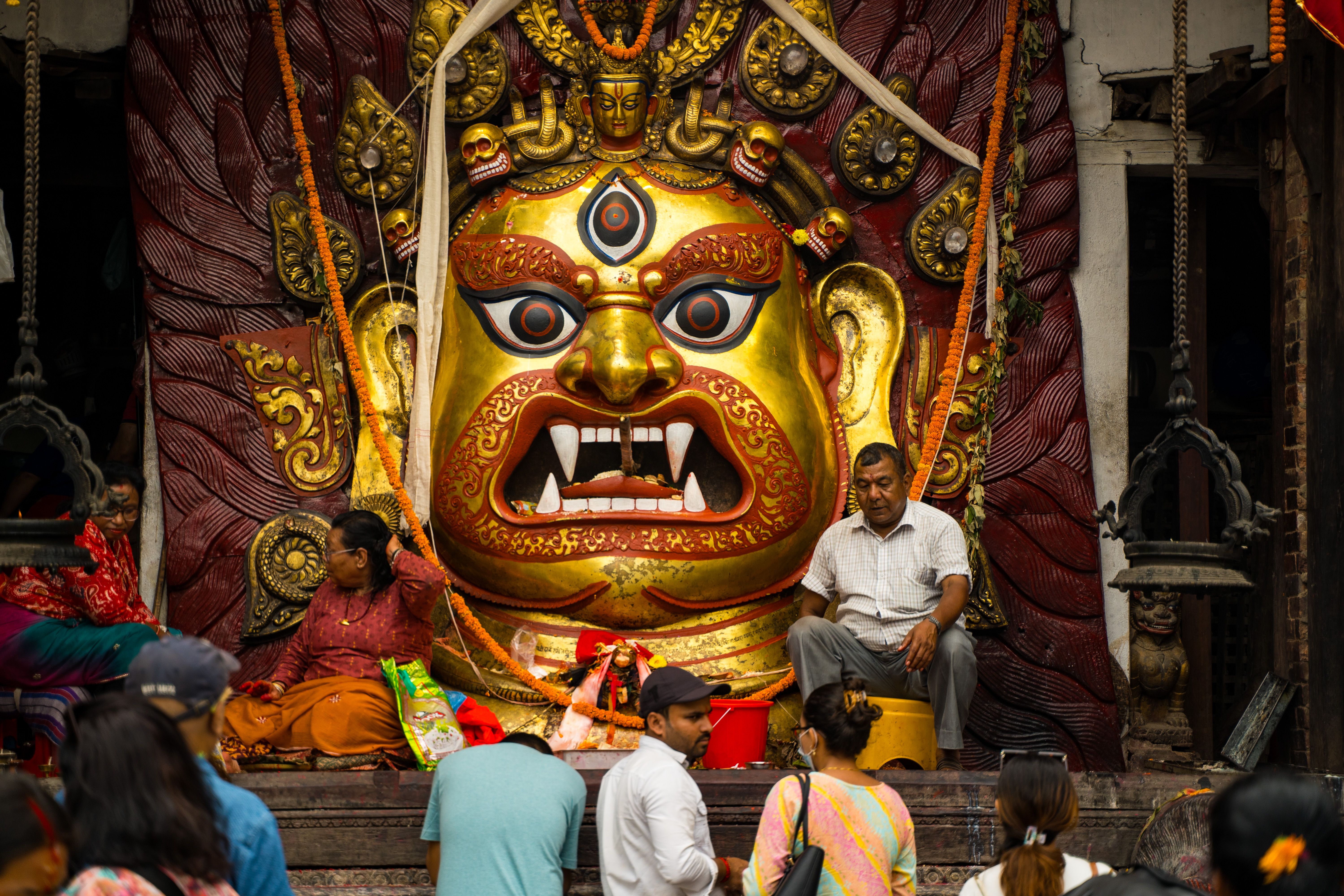 Swet Bhairav revealed during Indra Jatra